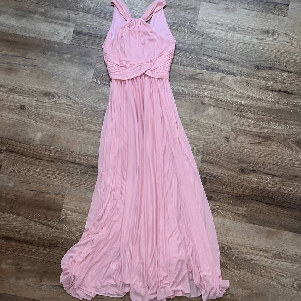 Light Pink Long Bridesmaid/ Prom Dress, Worn Once